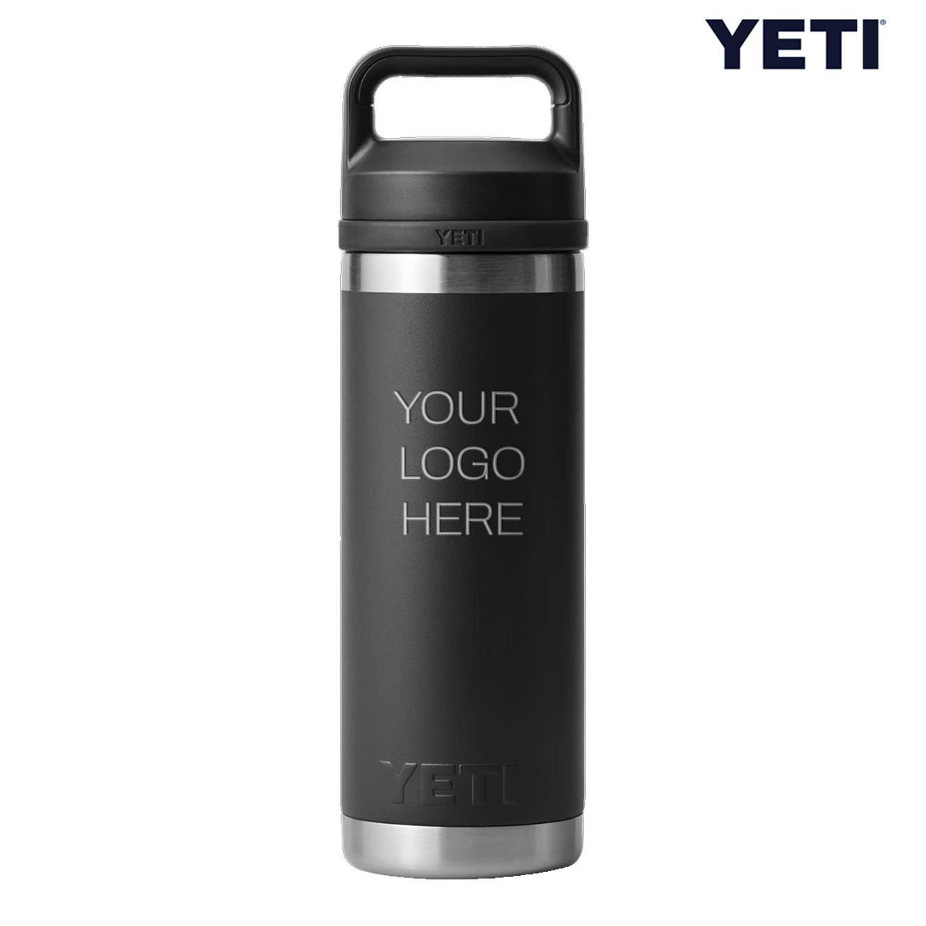 Yeti Rambler 18oz Bottle With Chug Cap - 1 Engraved Logo [Minimum Order: 15 Pcs]