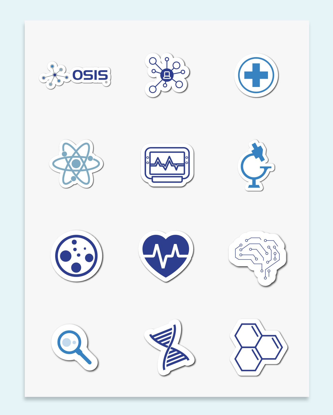 OSIS Sticker Sheet - White