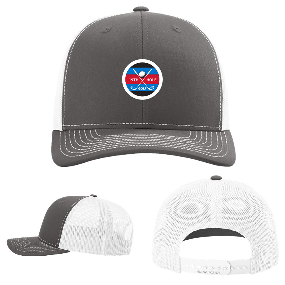 Snapback Trucker Cap with 19th Hole Golf Design