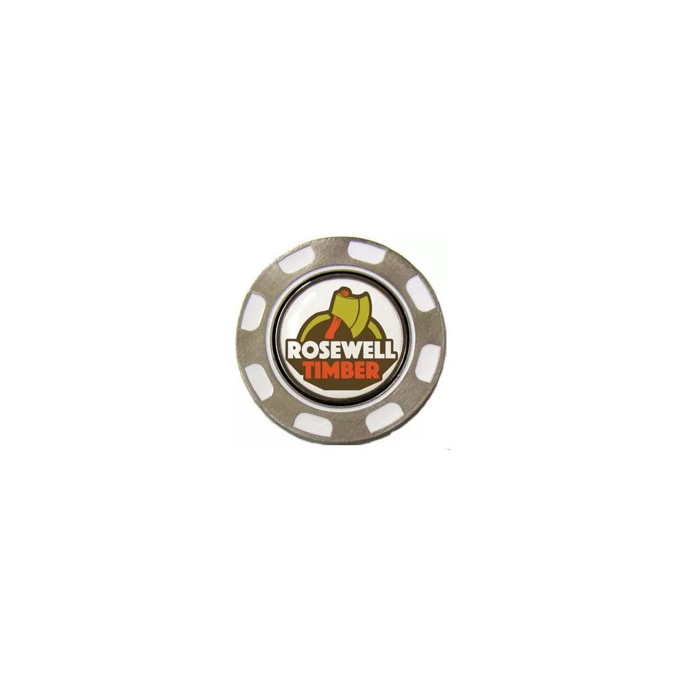 Metal Medallion Poker Chip with Magnetic Ball Marker